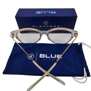 Blenders Womens Eyewear Starlet Frosted Sunrise Blue Light Glasses BL1503 NIB